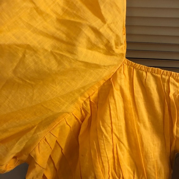 NWT Anthropologie Gathered Puff Sleeve mini dress - Picture 4 of 5